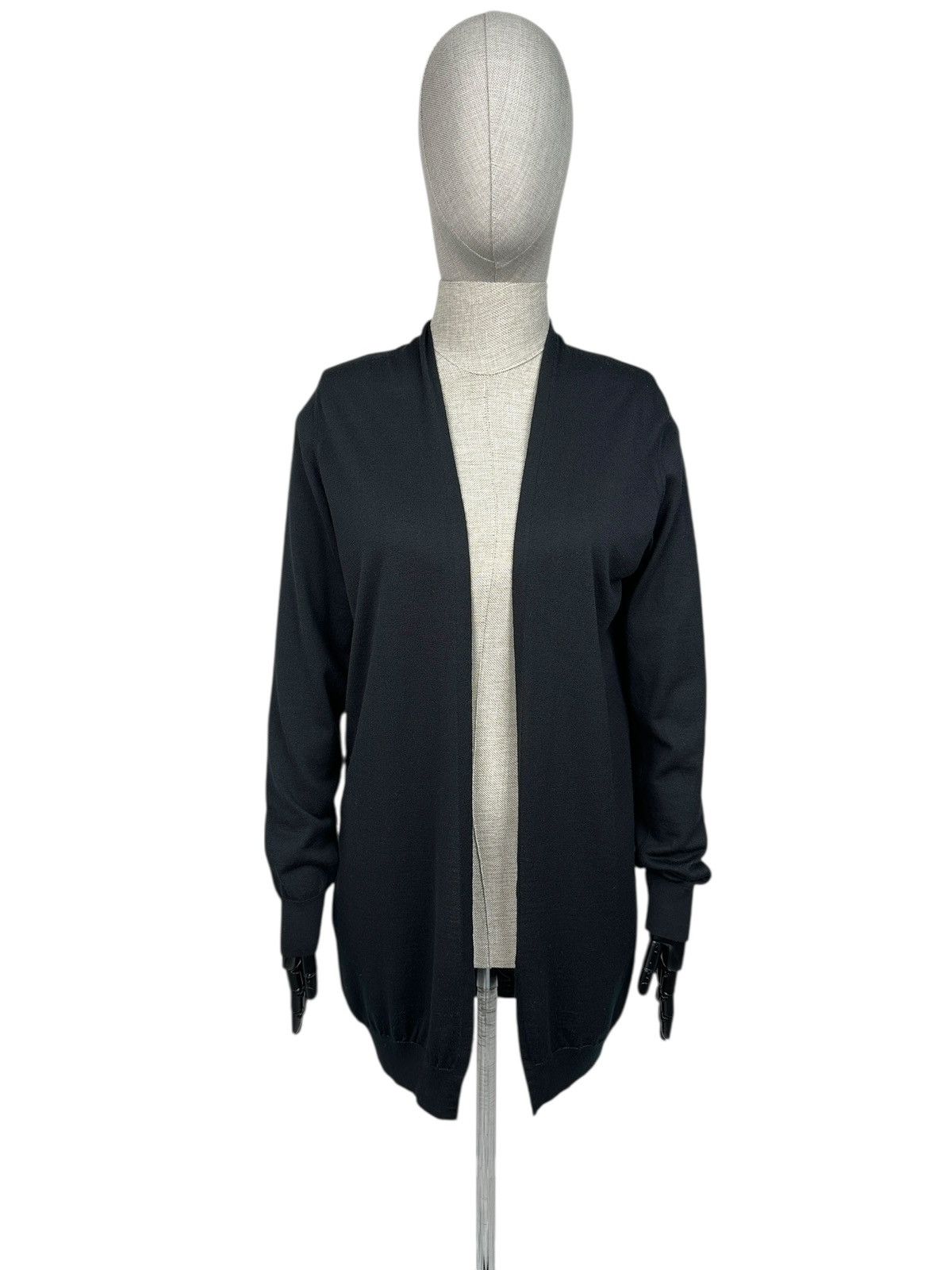 John Smedley JOHN SMEDLEY 100% Merino Wool Extrafine Open Front Cardigan Size L / US 10 / IT 46 - 1 Thumbnail