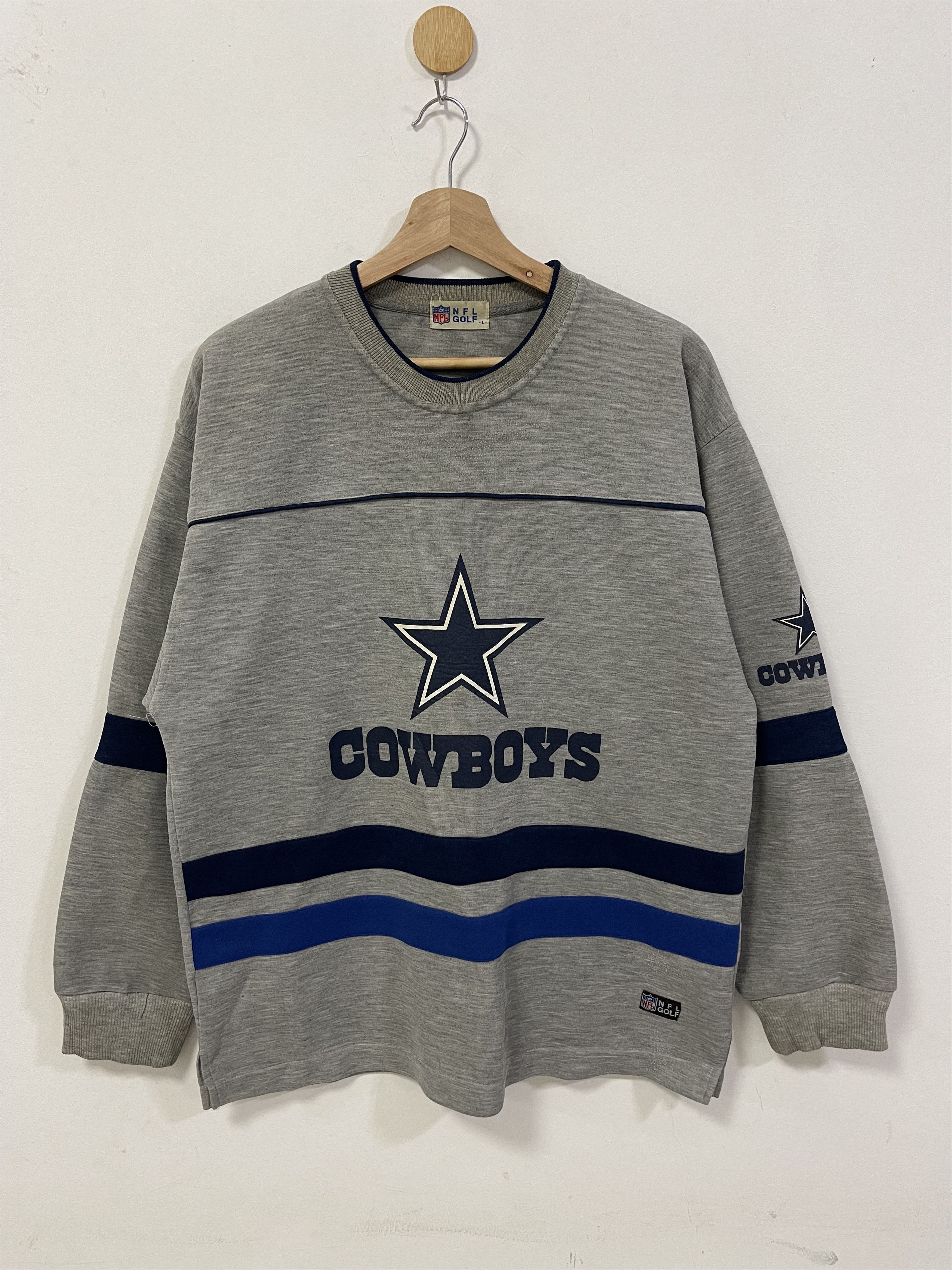 Vintage NFL Golf Cowboys Team Sweatshirt Distressed