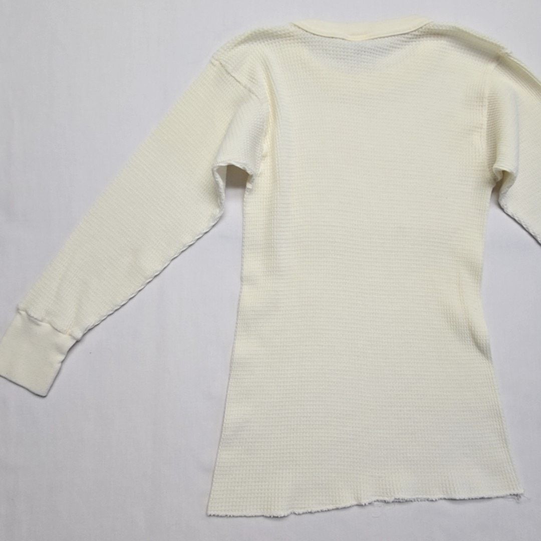Dickies Vintage Dickies Thermal Shirt Waffle Knit Cream Mens Medium Size US M / EU 48-50 / 2 - 9 Thumbnail