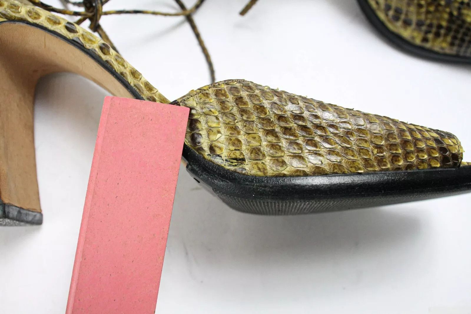 Gucci GUCCI SS 1996 Women's EU 41 Python Horse-Bit Block Heels Size US 11 / IT 41 - 12 Thumbnail