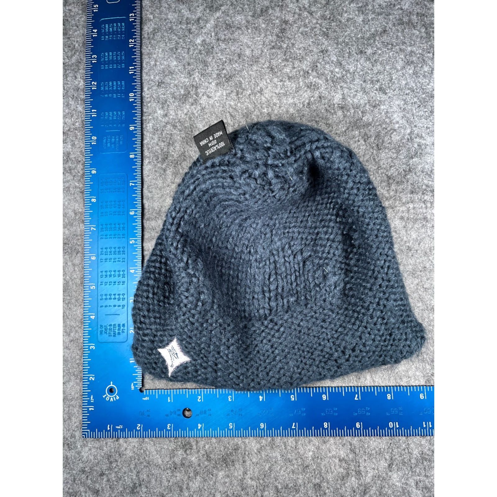 Vintage Specialized Beanie Toque Women One Size Blue Knit 100% Acrylic Ski Pom Beanie/Toque Women Blue Knit 100% Acrylic Ski Puff Pom Size ONE SIZE - 6 Thumbnail