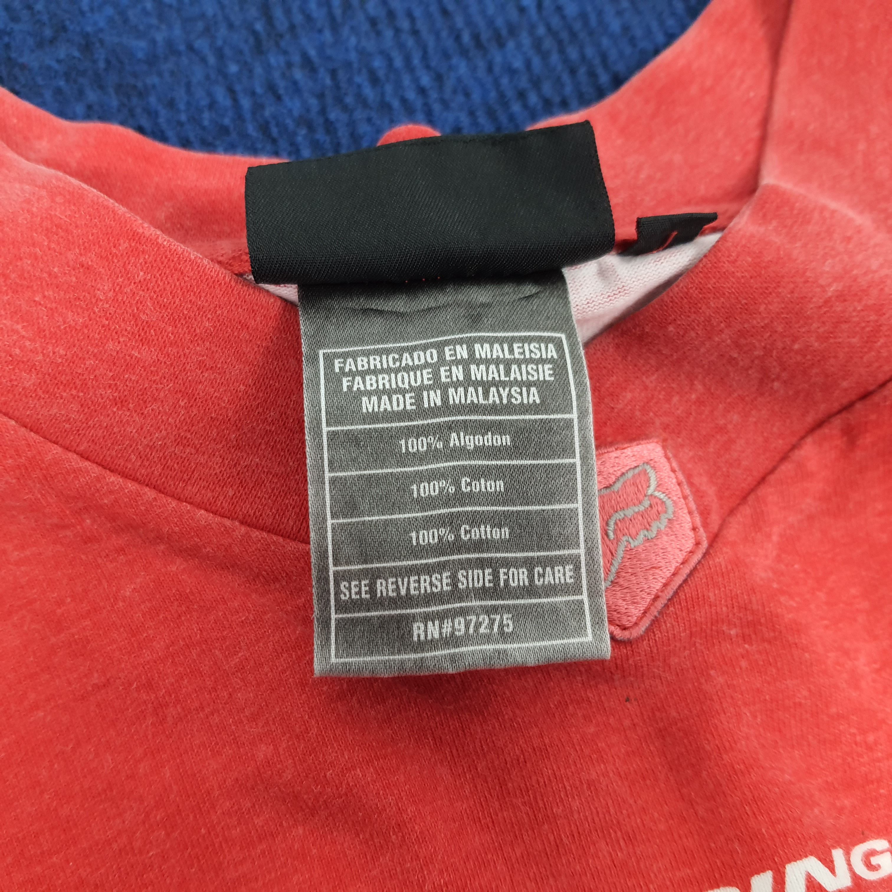 Fox Racing × Vintage Vintage Fox Racing Extreme Motorsport Racing Tshirt Size US XL / EU 56 / 4 - 6 Thumbnail