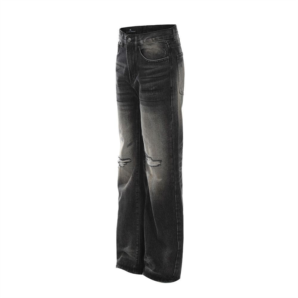 Japanese Brand × Jean American men's high street loose casual ripped jeans Size US 32 / EU 48 - 2 Thumbnail