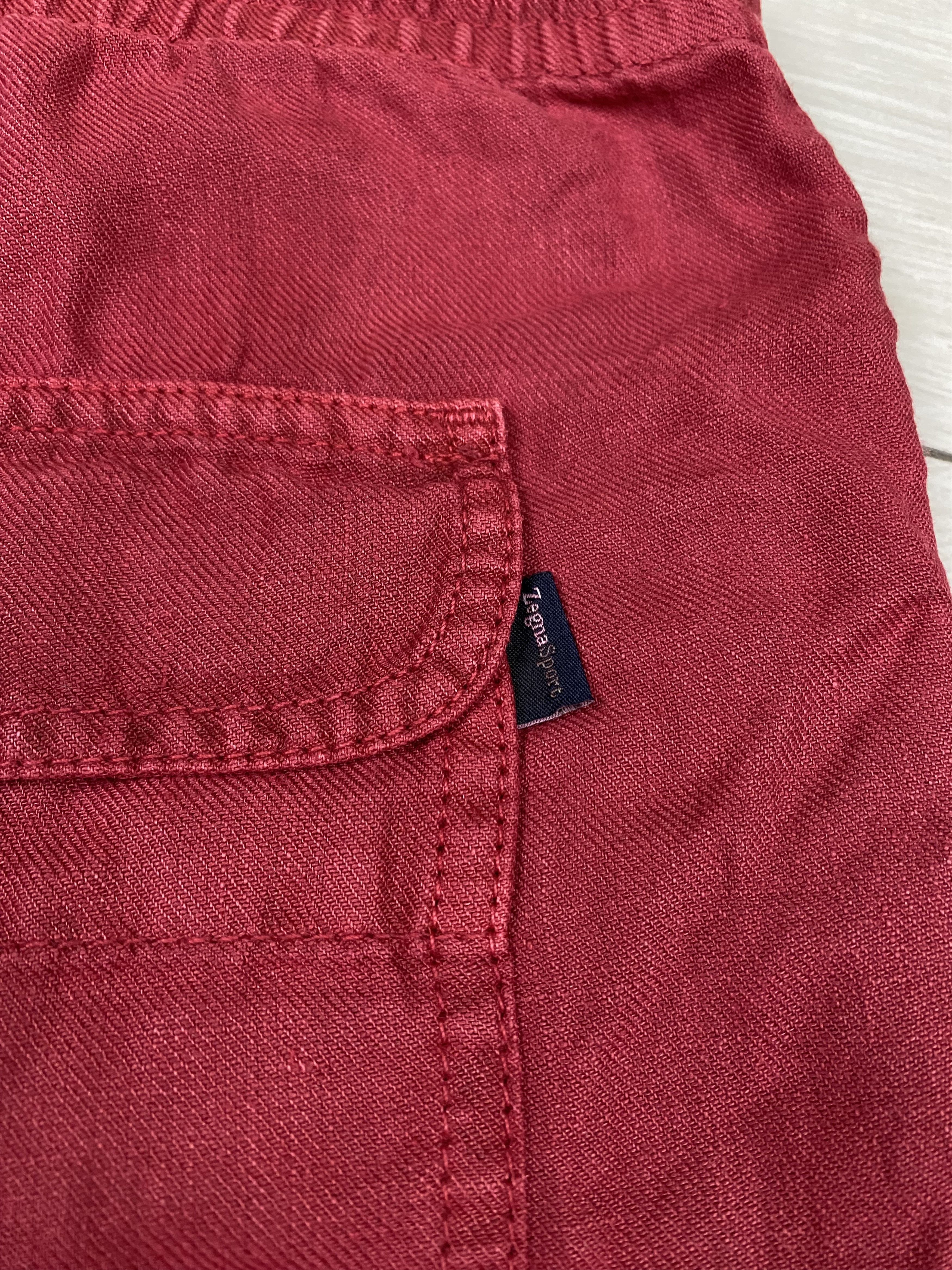 Ermenegildo Zegna Vintage Zegna sport red linen shorts size s-m Size US 31 - 15 Thumbnail