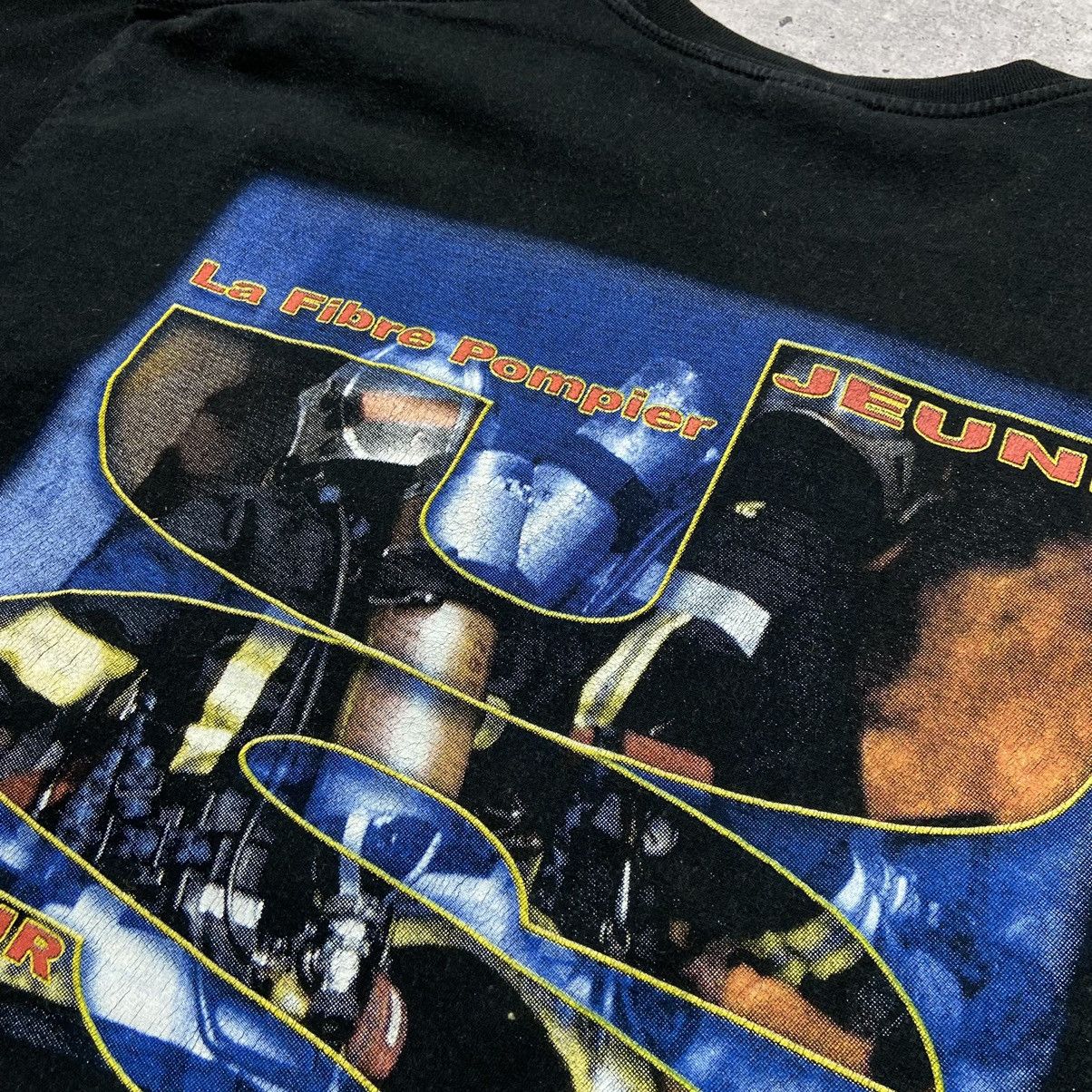 Band Tees × Vintage 📌 Vintage Men Fire Big Back Print T-Shirt Size US L / EU 52-54 / 3 - 15 Thumbnail