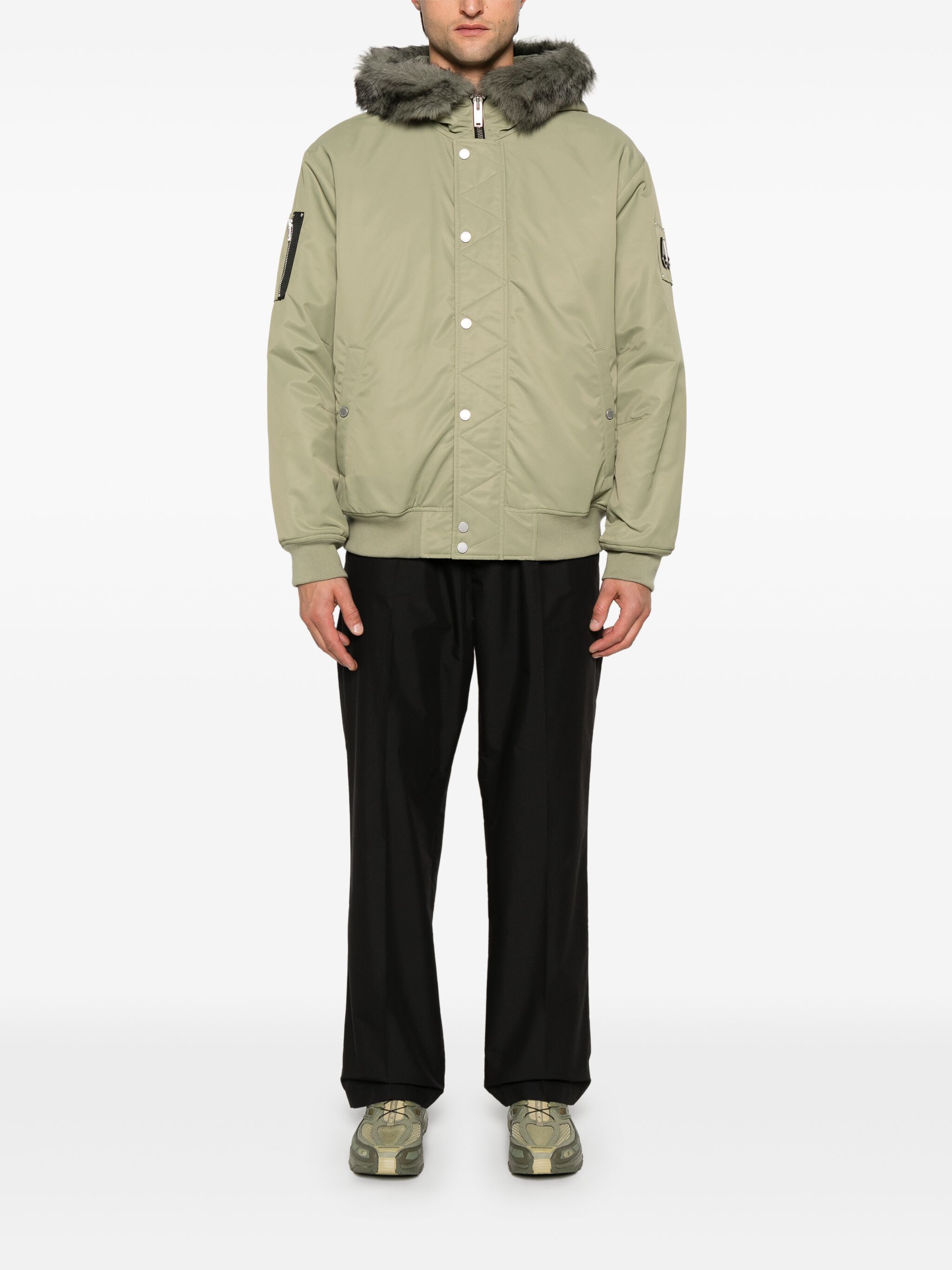 Moose Knuckles o1s22i1n1124 Denali Hooded Bomber Jacket in Green Size US L / EU 52-54 / 3 - 2 Thumbnail