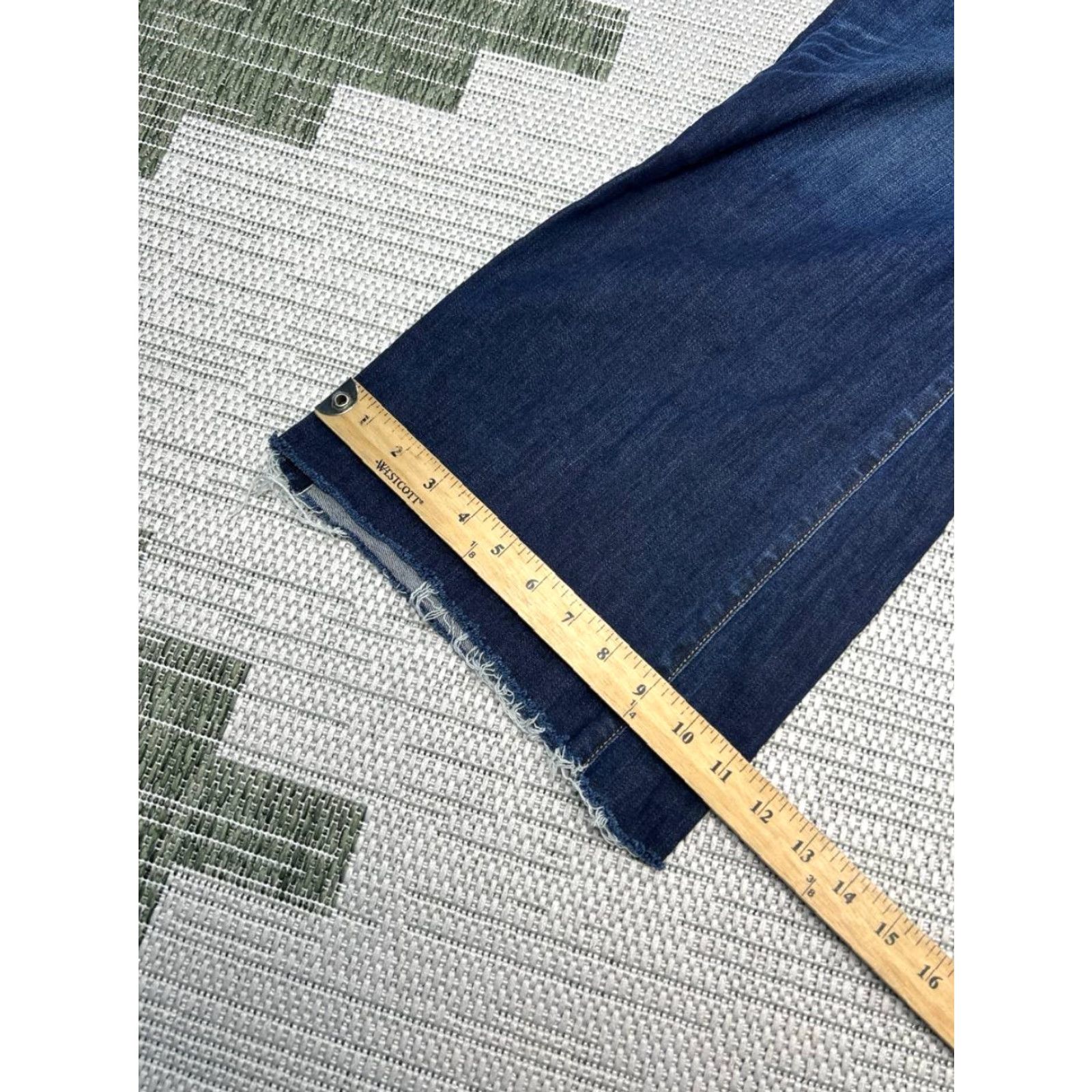 Veronica Beard VERONICA BEARD Rosanna 13 Corset Wide-Leg Denim Jeans Womens 27 Blue 27x26 Vintage No Size 4XL / US 24-26 - 4 Thumbnail