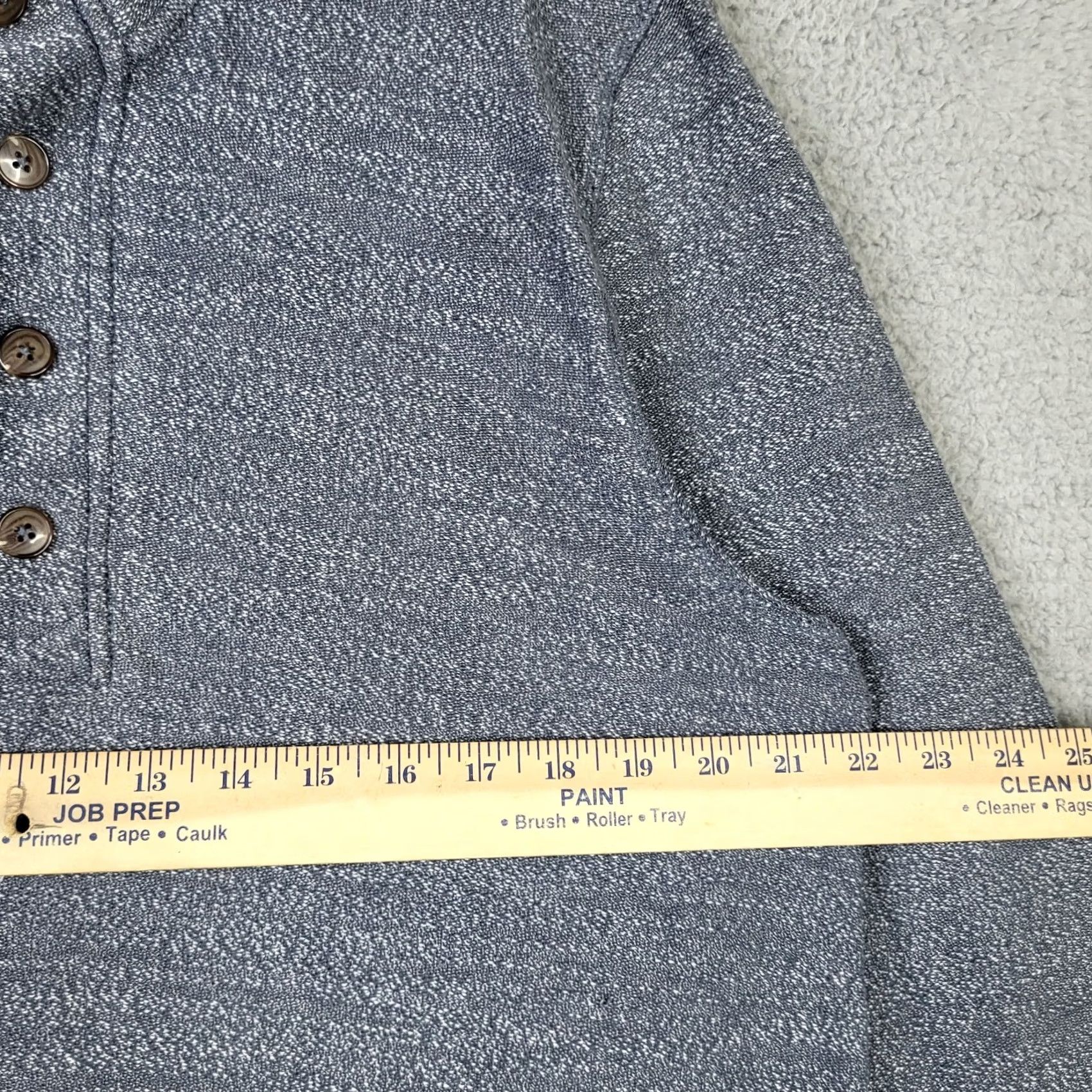Marine Layer Marine Layer Mens Size L 1/4 Button up Sweatshirt Size US L / EU 52-54 / 3 - 4 Thumbnail