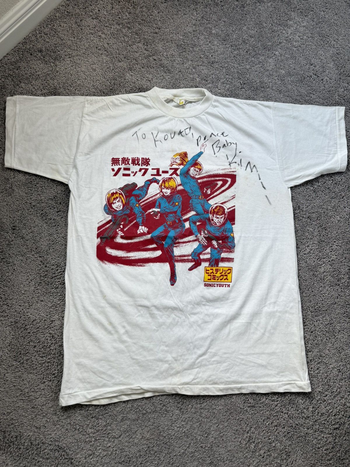 Band Tees × Vintage Vintage 1992 Sonic Youth Hysteric Glamour Astronauts Tshirt Size US XL / EU 56 / 4 - 1 Thumbnail