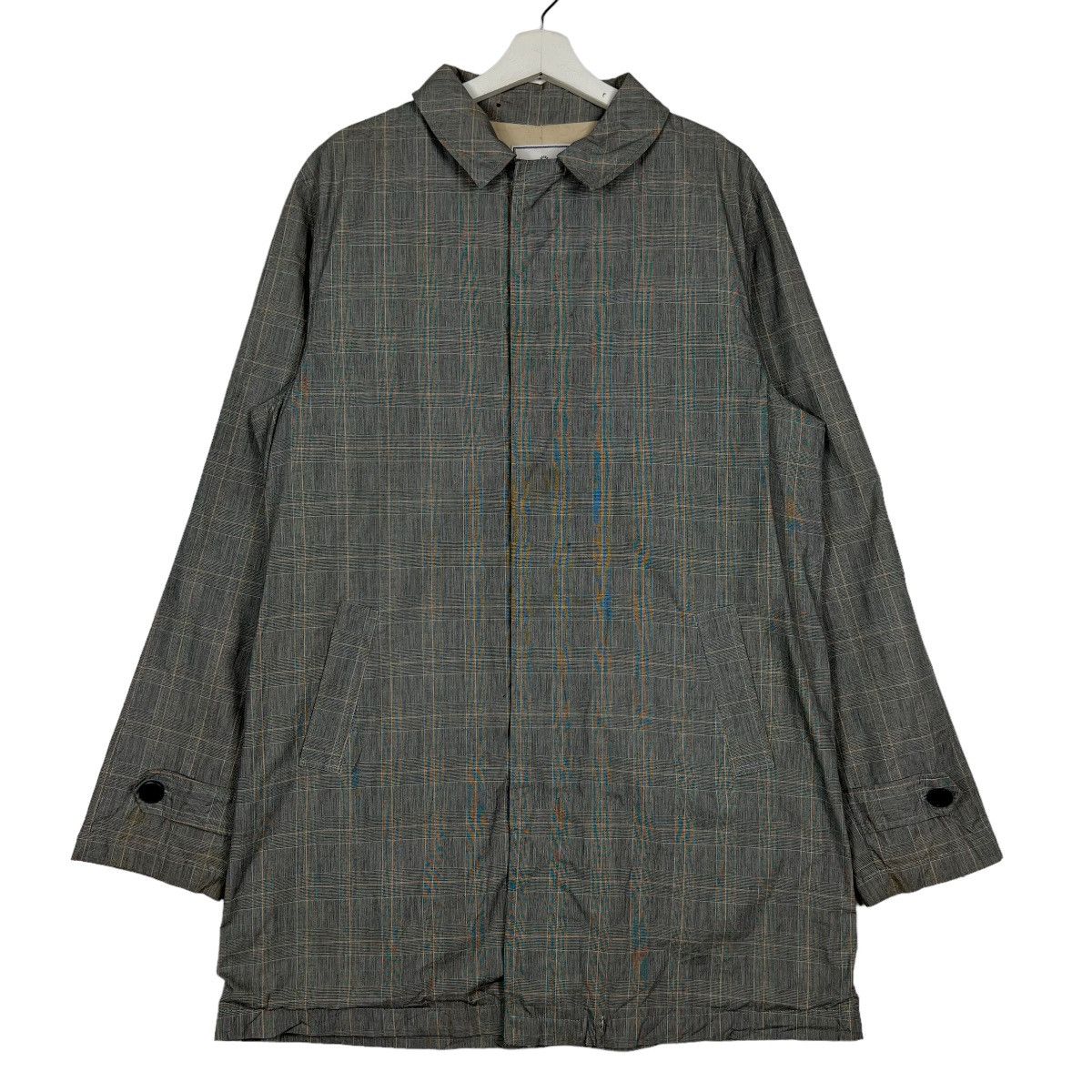 Baracuta 🔥 BARACUTA BLUE LINE CHECKER TRENCH COAT Size US M / EU 48-50 / 2 - 1 Thumbnail
