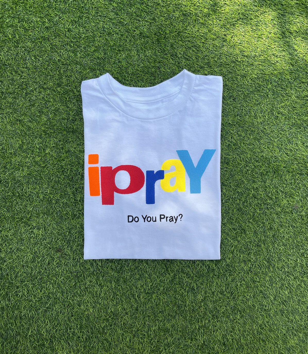 Vintage I PRAY “DO YOU” TSHIRT Size US L / EU 52-54 / 3 - 1 Thumbnail