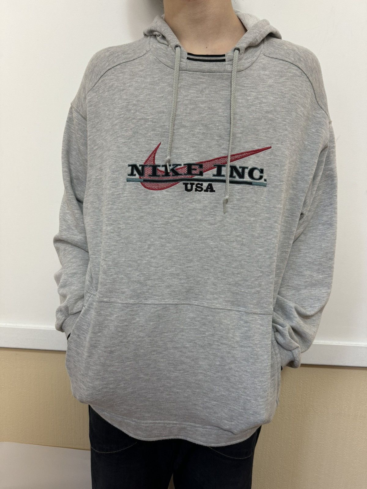 Nike Vintage Nike USA big logo swoosh hoodie streetwear 90s Size US M / EU 48-50 / 2 - 9 Thumbnail