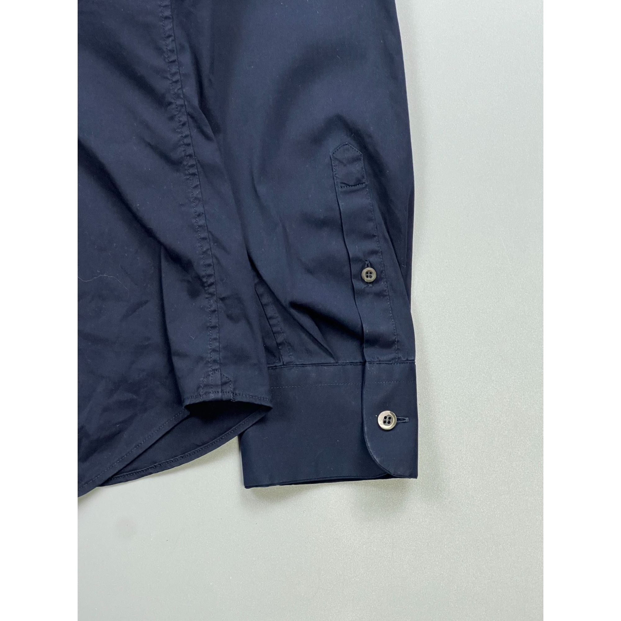 Prada Prada Navy Nylon Shirt (Y0809) Size US L / EU 52-54 / 3 - 8 Thumbnail