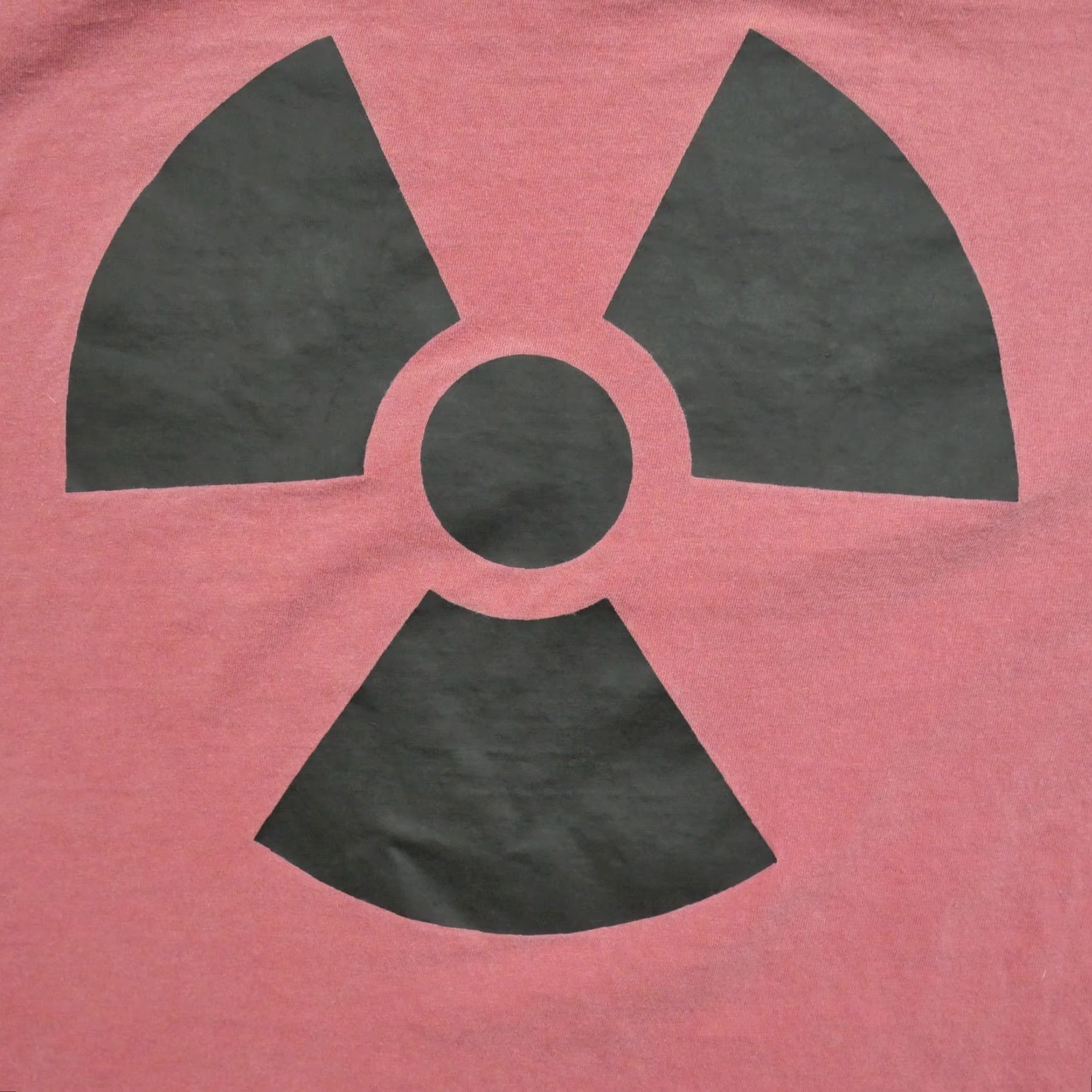 Vintage VINTAGE Unbranded T Shirt Adult XL Red Black Ringer Nuclear Symbol Logo Short Sleeve Crew Neck Cotton Knit Men Mens Size US XL / EU 56 / 4 - 7 Thumbnail