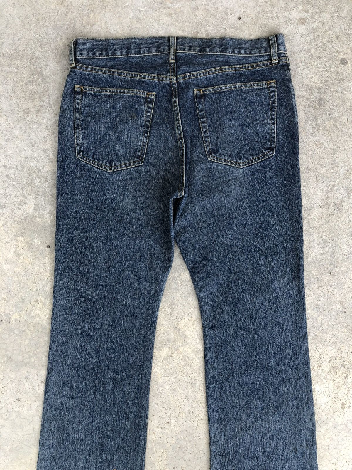 If Six Was Nine Japanese Uniqlo Flared Jeans Distressed Bootcut Size US 33 - 8 Thumbnail