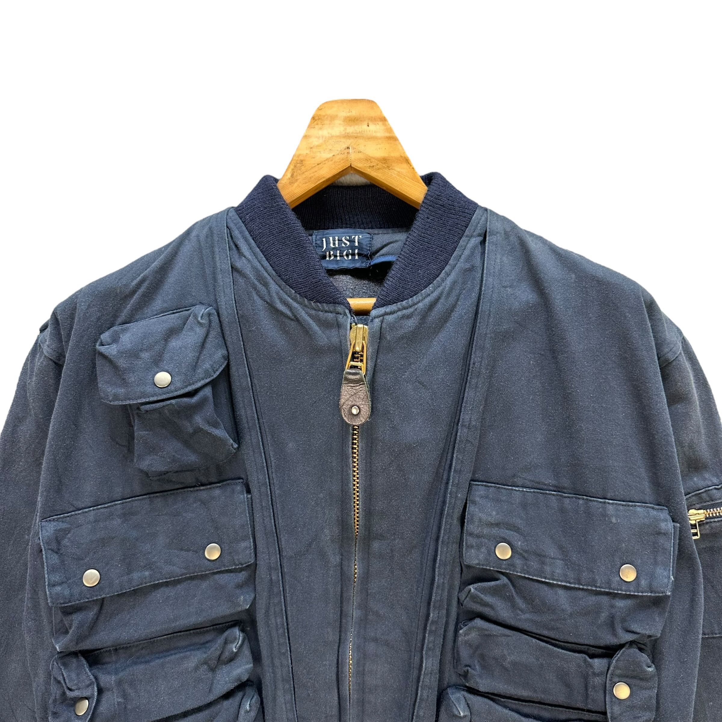 BIGI JUST BIGI Multipocket Rare Design Bomber Jacket #A51-1181 Size US S / EU 44-46 / 1 - 2 Thumbnail