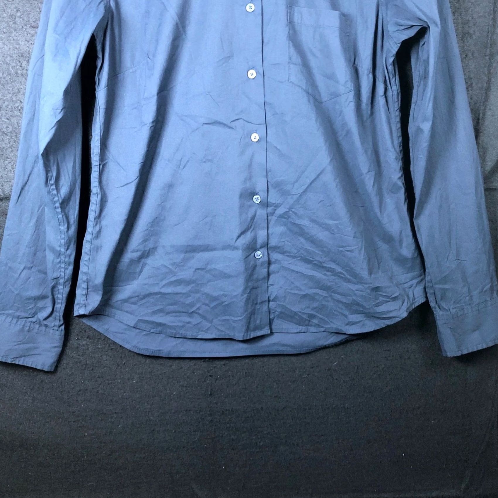 UNTUCKit UNTUCKit Womens Shirt Navy Blue Collared Long Sleeve Button-Down Stretch 6 Size M / US 6-8 / IT 42-44 - 3 Thumbnail