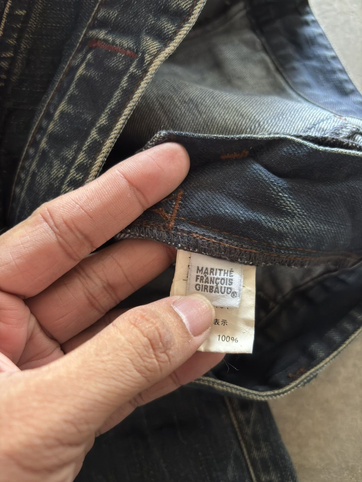 Marithe + Francois Girbaud MARITHE FRANCOIS GIRBAUD MFG biker jeans distressed vintage Size US 30 / EU 46 - 6 Thumbnail