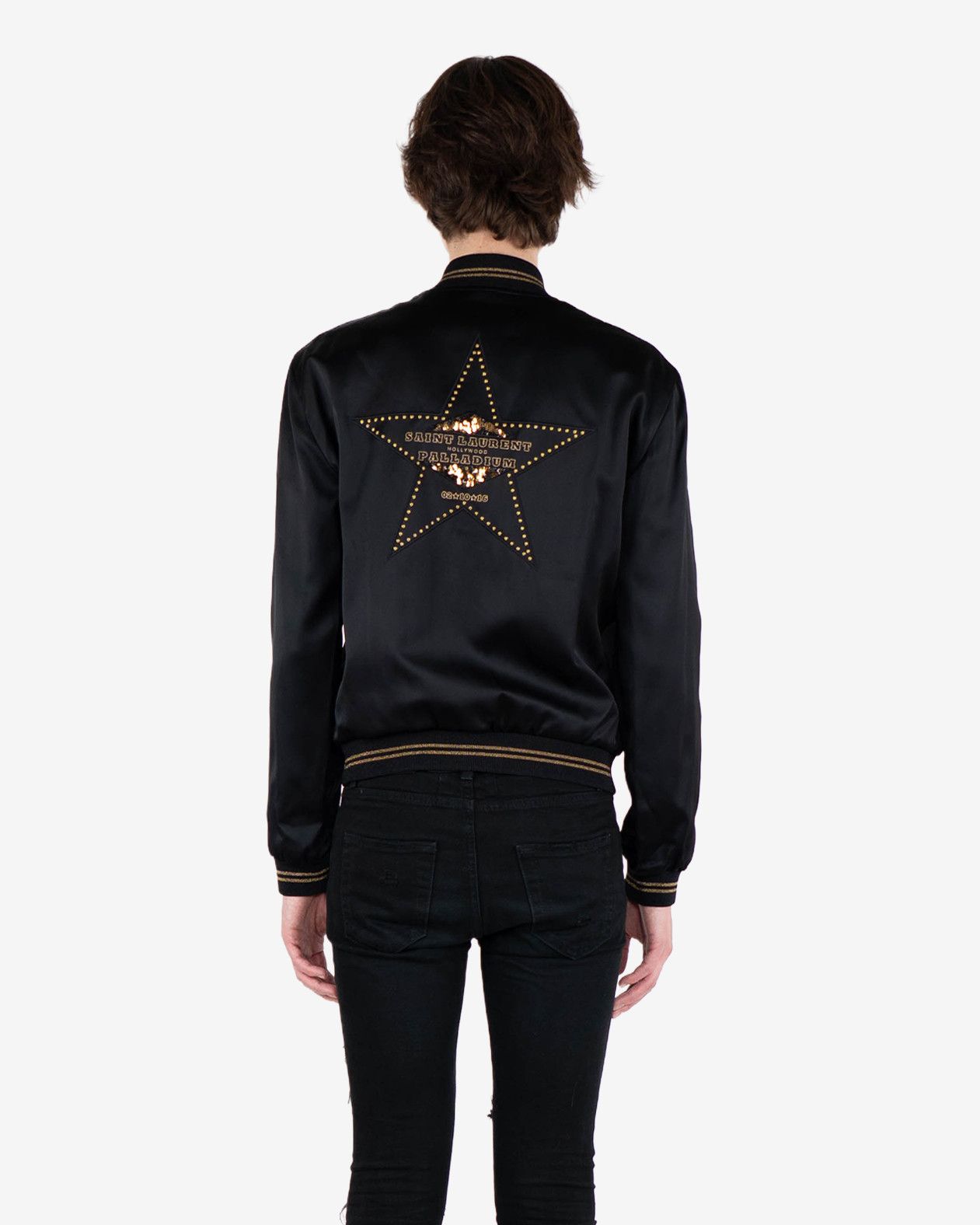 Saint Laurent Paris Palladium Souvenir Teddy Jacket (FW16) Size US M / EU 48-50 / 2 - 9 Thumbnail