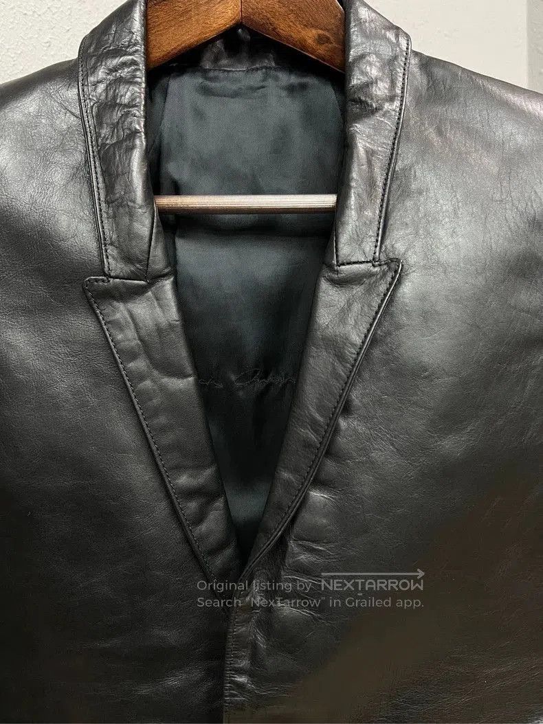 Rick Owens rick owens leather blazer in black. Size US M / EU 48-50 / 2 - 3 Thumbnail