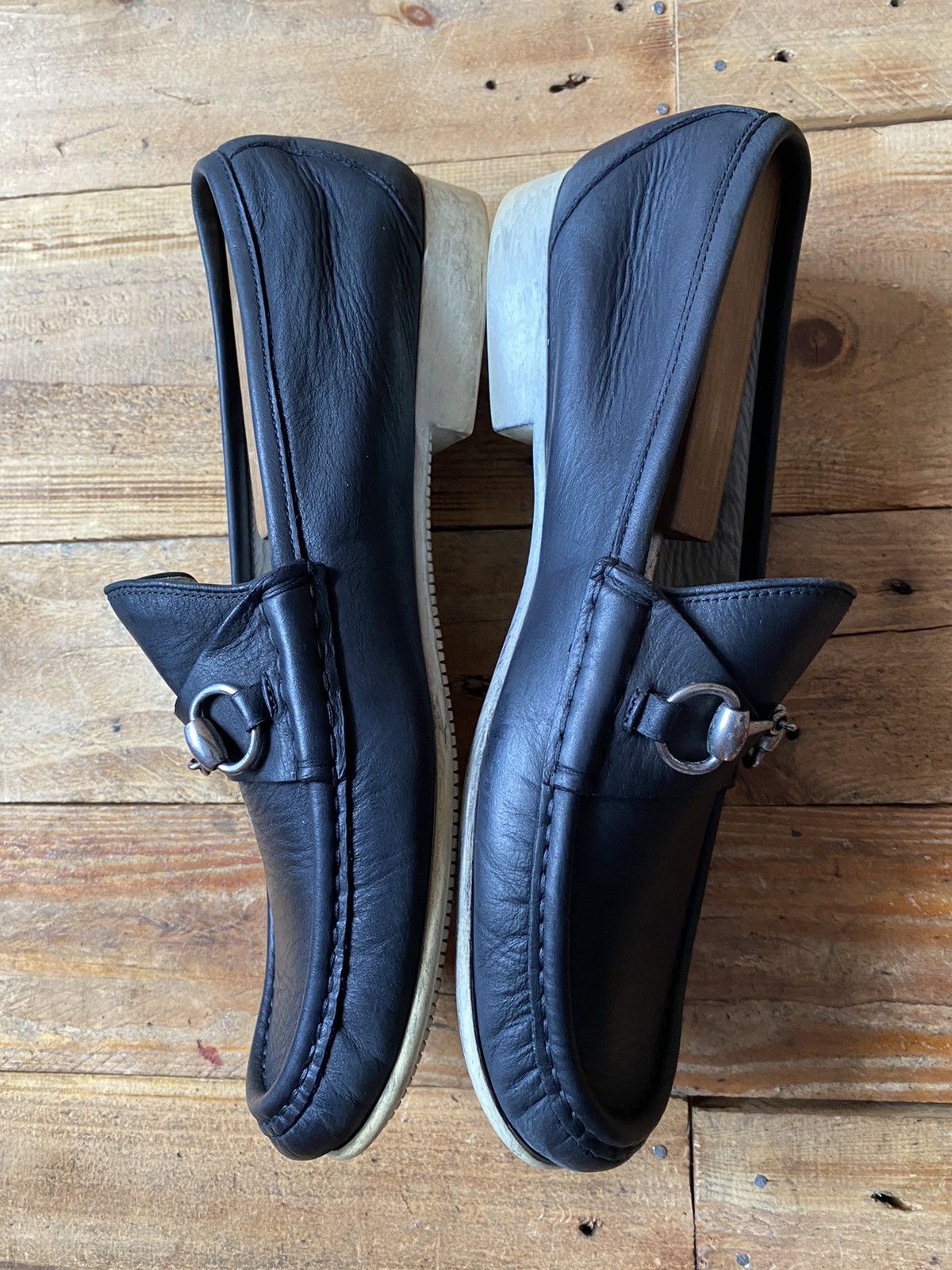 Gucci Gucci horsebit black leather loafers Uksz 8.5 US9 Size US 9.5 / EU 42-43 - 9 Thumbnail