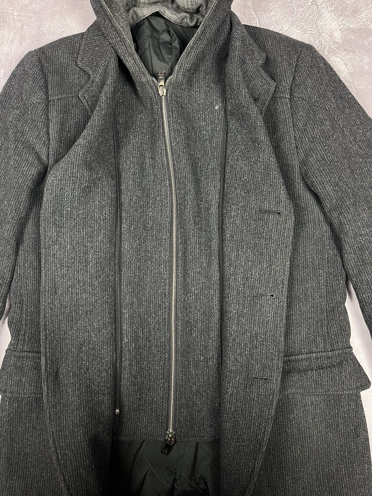 Corneliani Corneliani ID Hooded Blazer Jacket IT 48 6 R Wool/Casmere Size US M / EU 48-50 / 2 - 7 Thumbnail