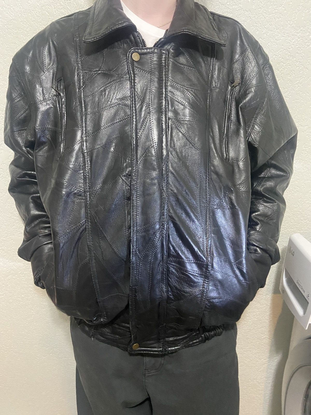 Vintage Vintage Italian 90s maxam genuine leather/Lambskin jacket Size US XL / EU 56 / 4 - 1 Thumbnail