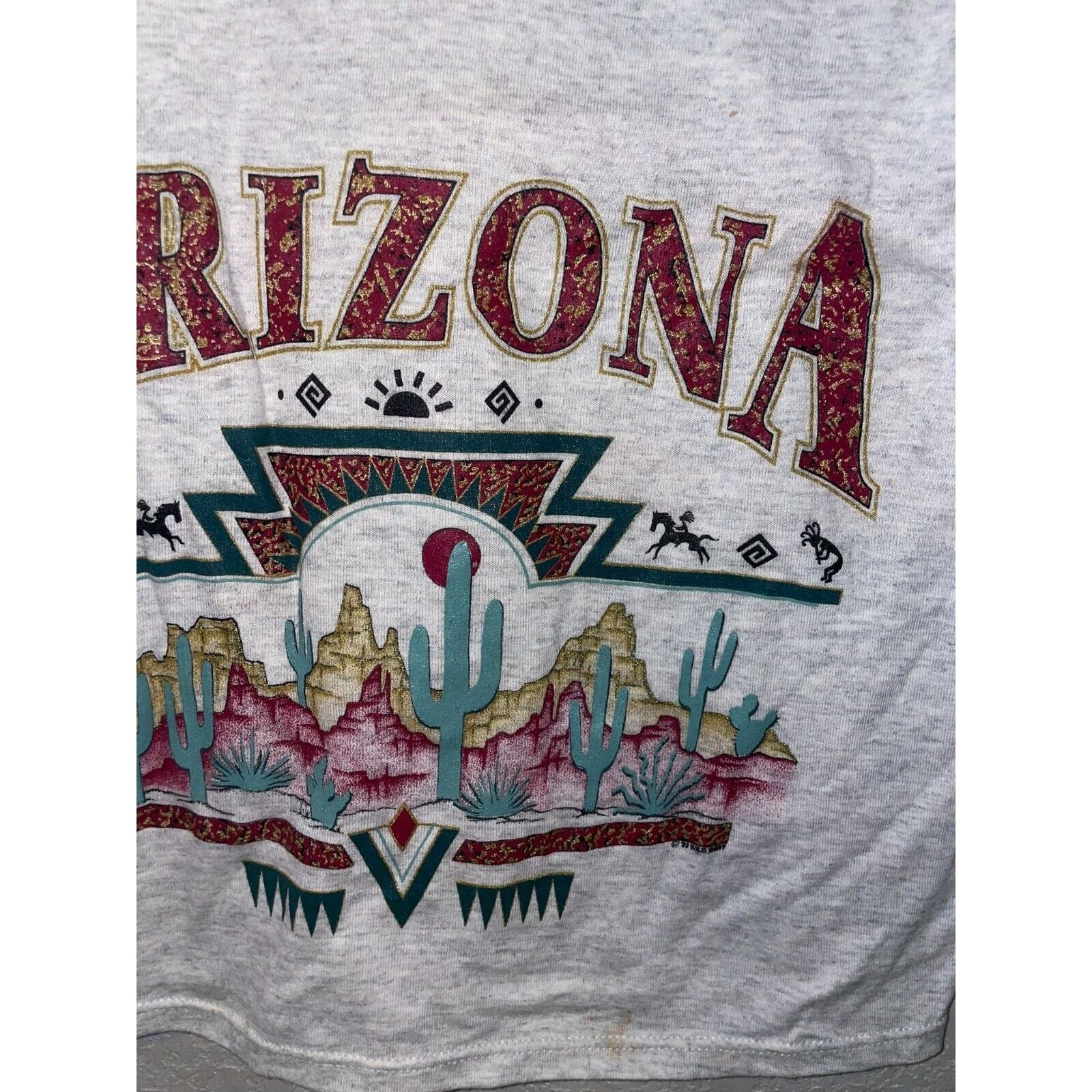 Jerzees Vintage Test Print Shirt Rock's Bar arizona Tee 90s VTG M Size US M / EU 48-50 / 2 - 4 Thumbnail