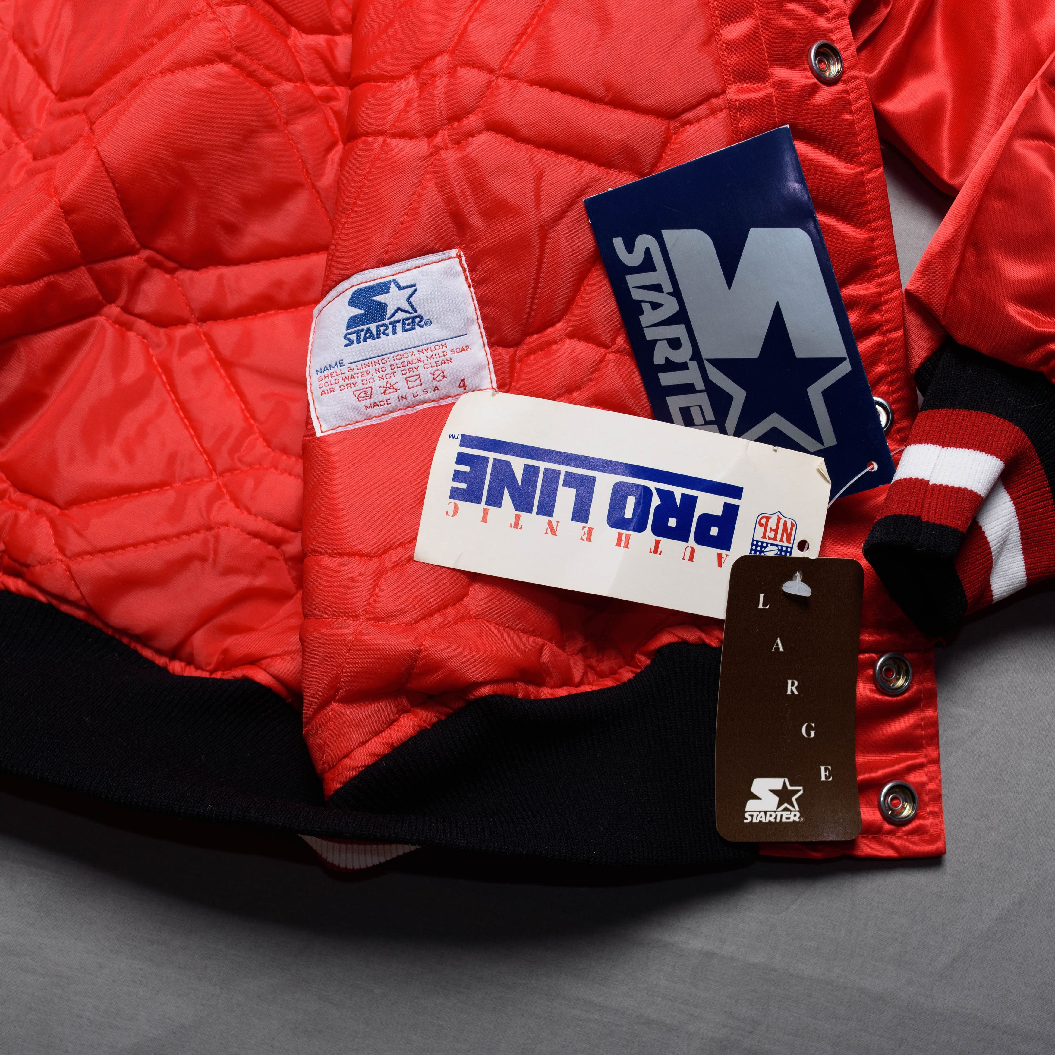 NFL × Starter Vintage San Francisco 49ers Starter Bomber Jacket Size US L / EU 52-54 / 3 - 7 Thumbnail