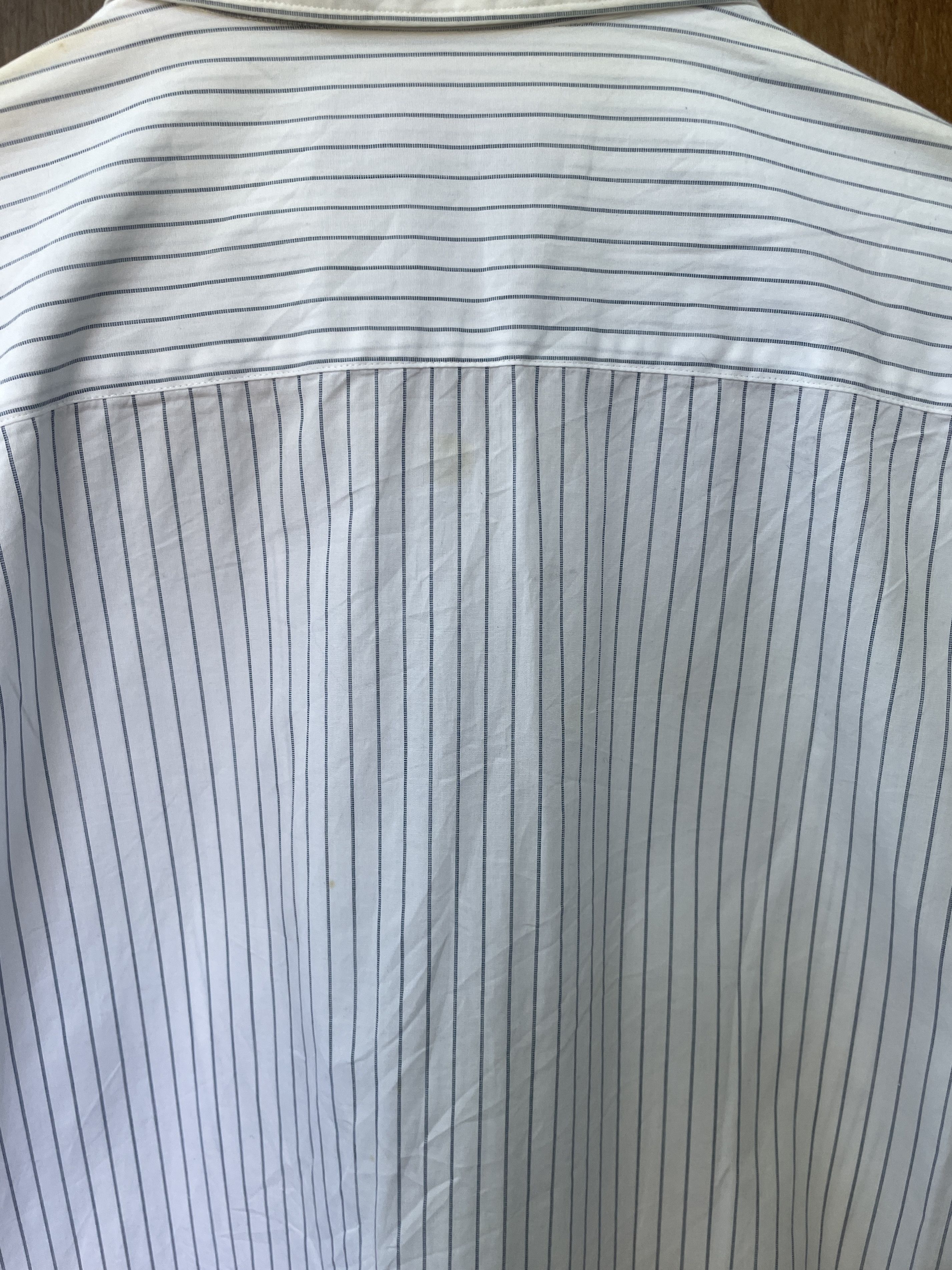 Comme des Garcons Homme Deux COMME des GARCONS HOMME DEUX 1989 Stripped Shirt Size US S / EU 44-46 / 1 - 7 Thumbnail