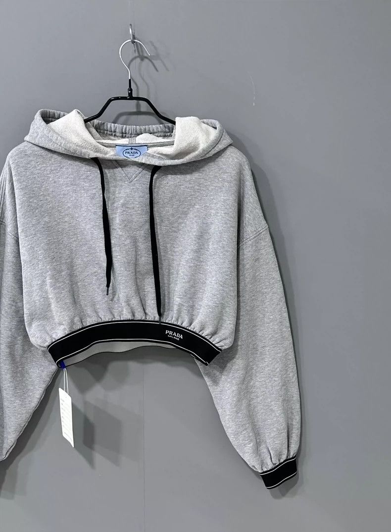 Prada Prada Gray short top coat 2502-Nextarrow Size US XS / EU 42 / 0 - 2 Thumbnail