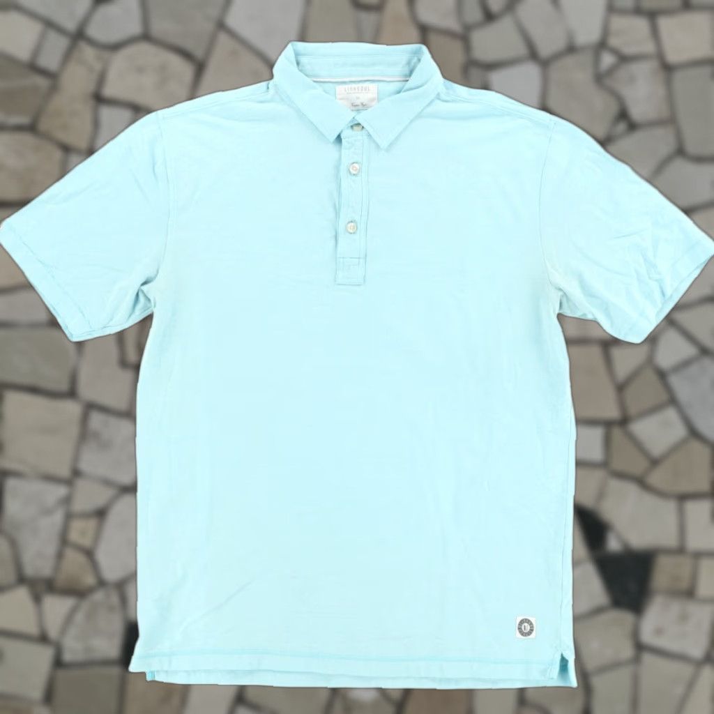 Vintage Linksoul Luxury Stretch Cotton Blend Solid Polo Shirt Green Men M Shirt Mens Polo Shirt Green Linksoul Luxury Stretch Cotton Blend Solid Polo Shirt M Size US M / EU 48-50 / 2 - 1 Thumbnail