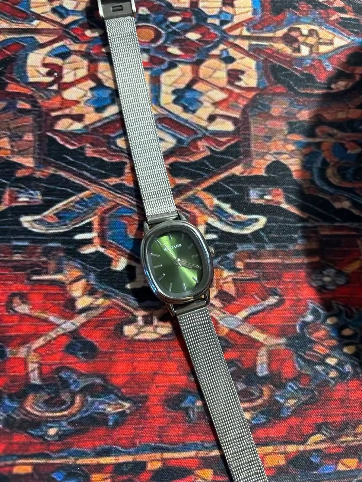 Other Small Oval Dial Green Watch Simple Size ONE SIZE - 5 Thumbnail
