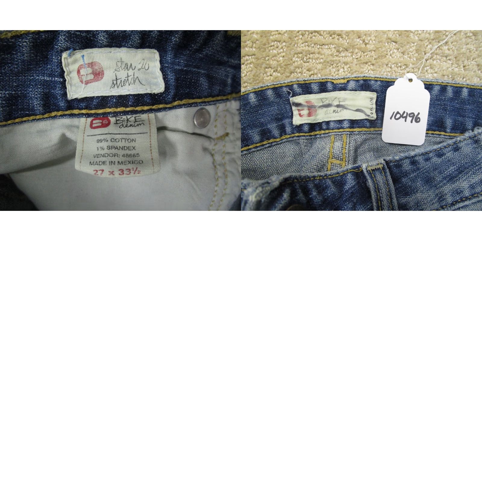Vintage Buckle BKE Jeans Women 27 Blue Low Rise Flared Denim Y2K Buckle Star Vintage Distressed Pockets 5-Pocket Size 27" / US 4 / IT 40 - 8 Thumbnail