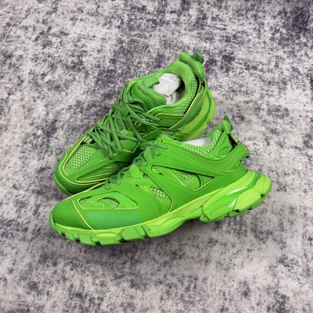 Balenciaga Balenciaga Track ‘Neon Green’ Shoes Size US 9.5 / EU 42-43 - 1 Thumbnail