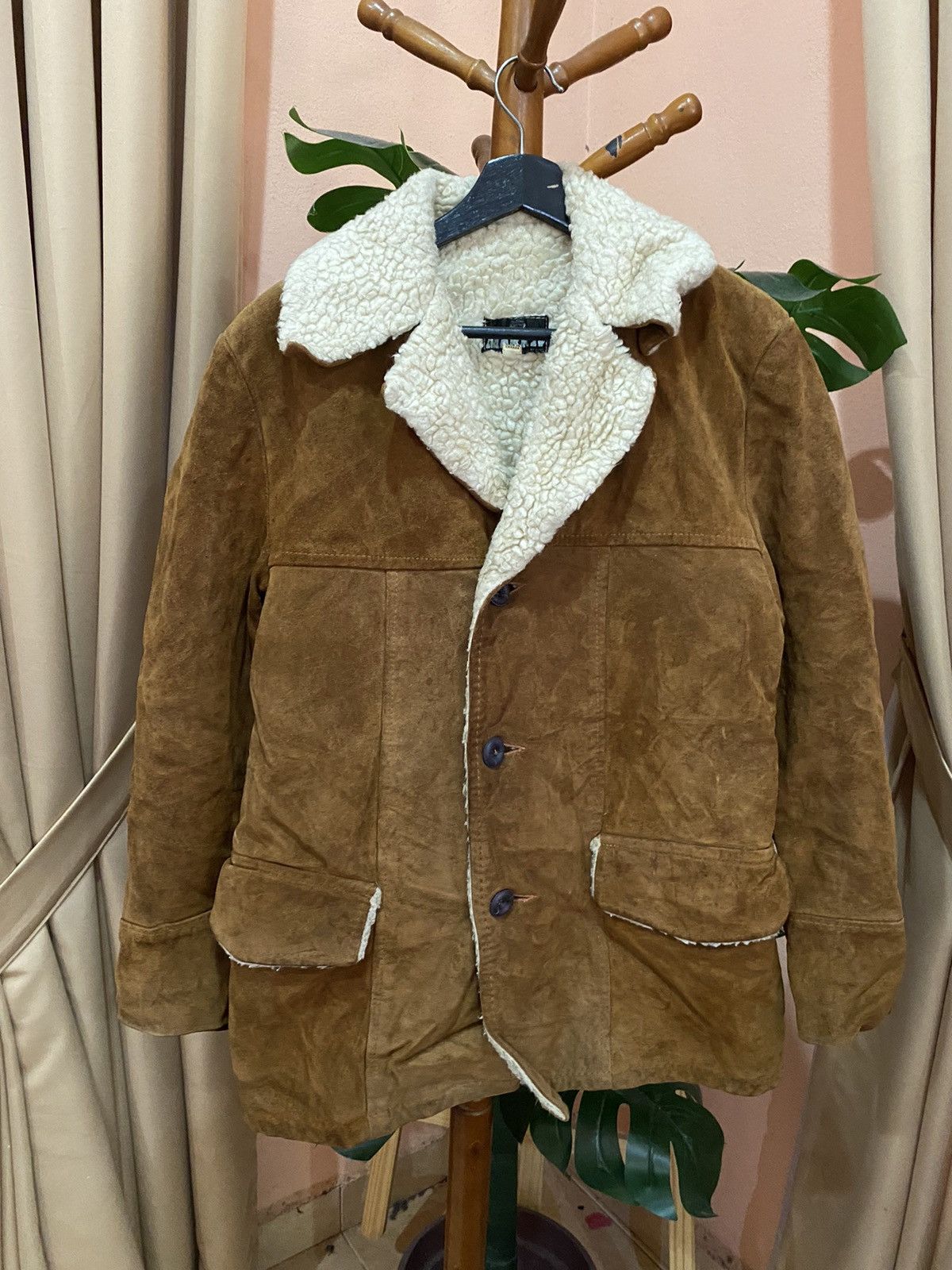 Other Vintage 1970s Mark IV Shearling-Lined Suede Jacket Size US S / EU 44-46 / 1 - 1 Thumbnail