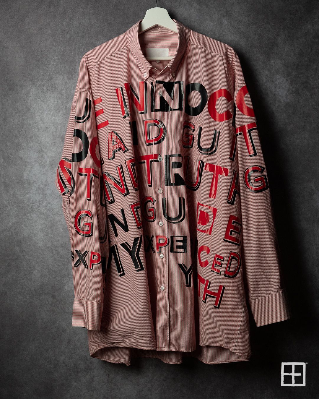 Maison Margiela Maison Margiela SS17 Runway Letter Striped Shirt Pink Size US L / EU 52-54 / 3 - 1 Thumbnail