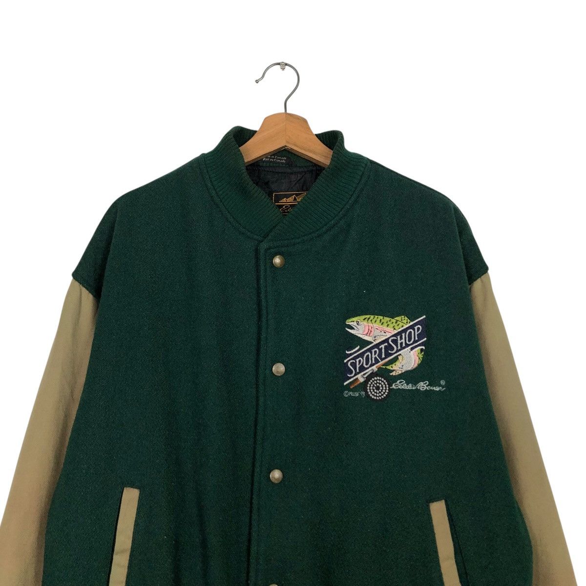 Eddie Bauer 🔥VINTAGE BOMBER JACKET EDDIE BAUER SEATTLE USA BIG LOGO Size US M / EU 48-50 / 2 - 5 Thumbnail