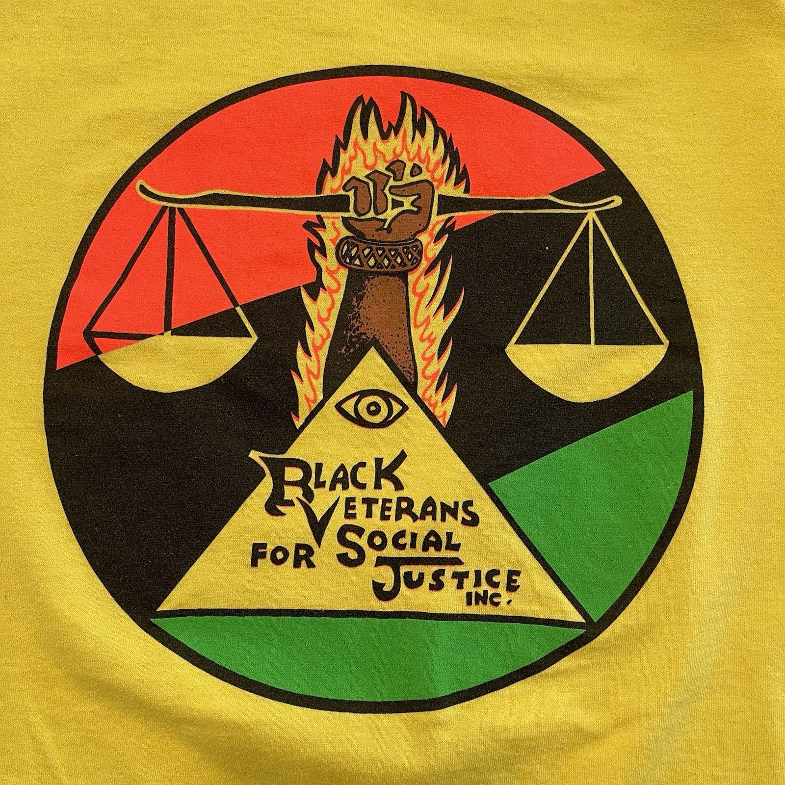 Vintage Vtg 90s Single Stitch Black Veterans Social Justice Tshirt L Size US L / EU 52-54 / 3 - 5 Thumbnail
