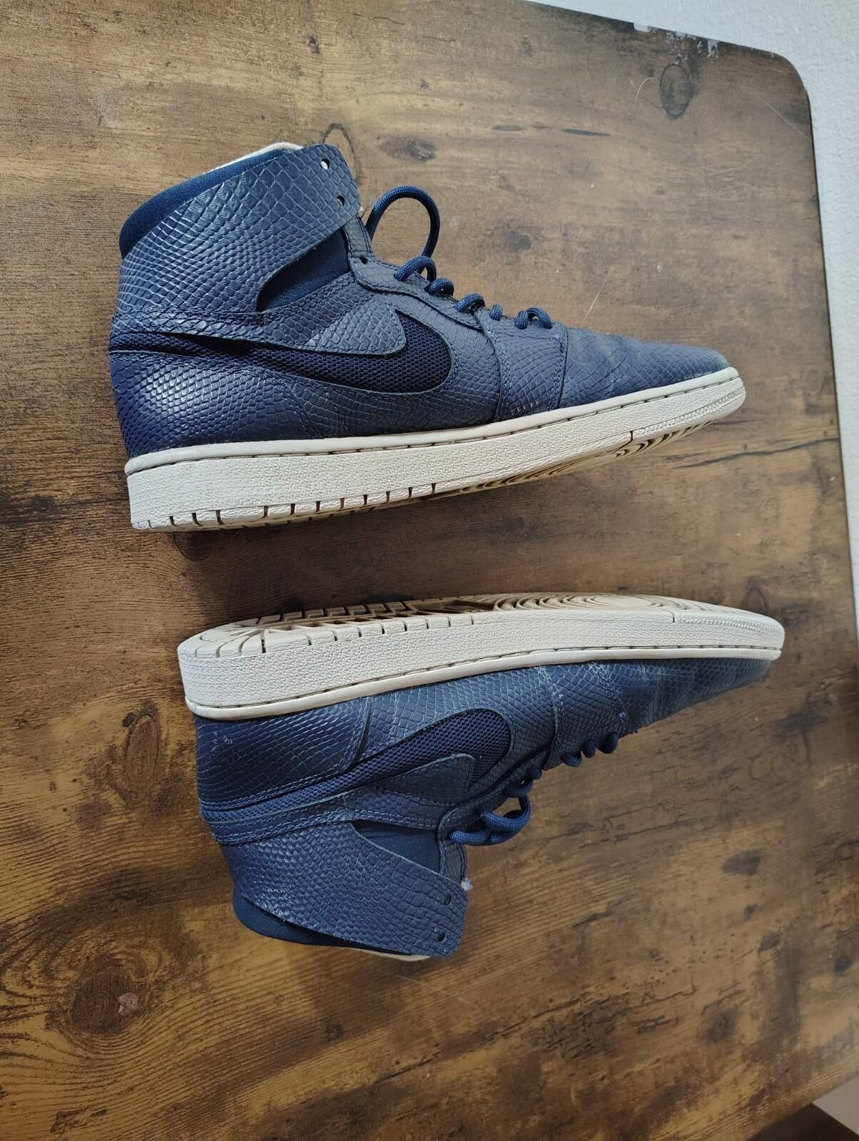 Jordan Brand Nike Air Jordan 1 Retro High Nouveau 'Navy Snake' Sz 8.5 Size US 8.5 / EU 41-42 - 4 Thumbnail