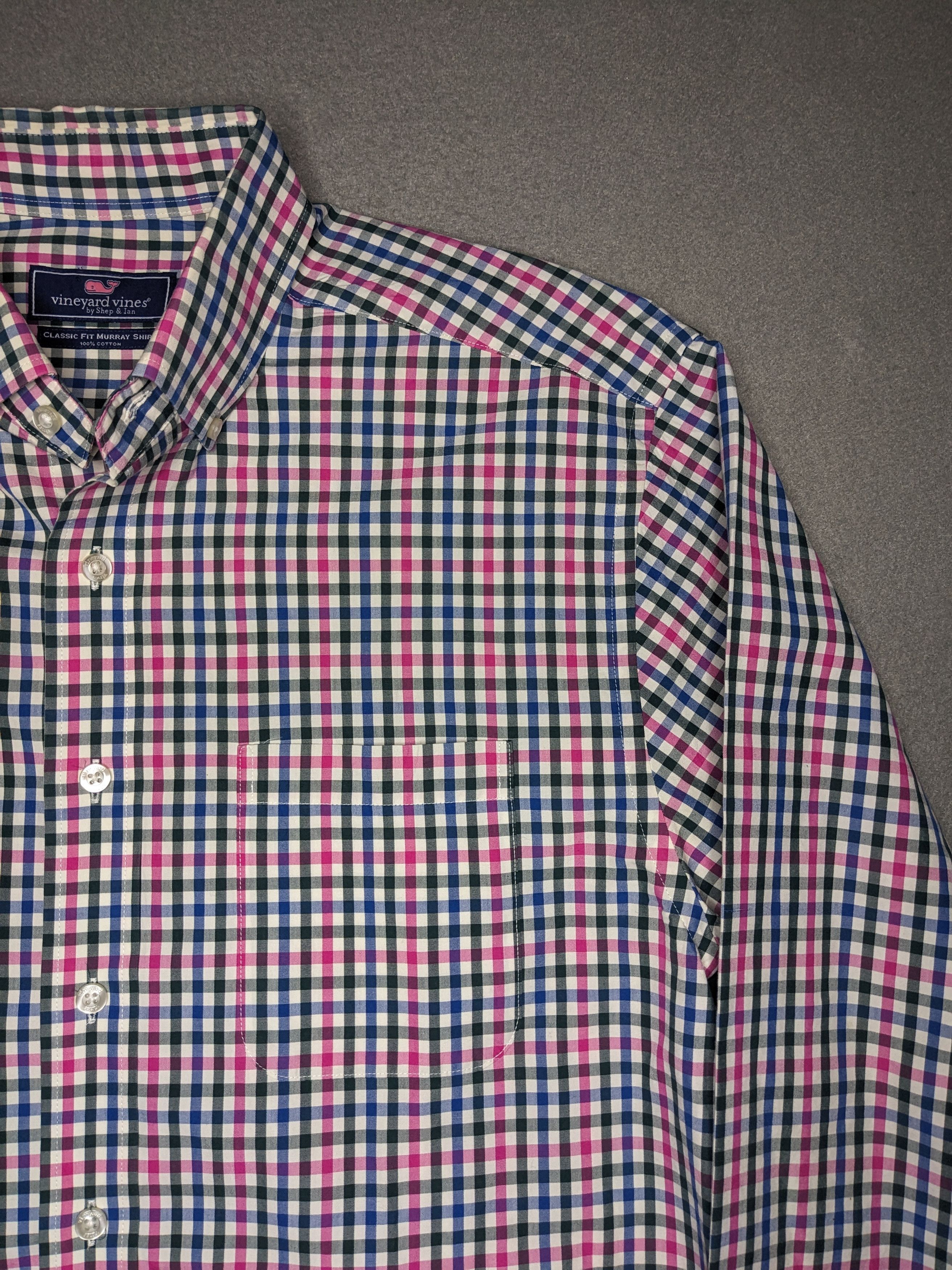 Vineyard Vines Vineyard Vines Murray Shirt Medium Check Plaid Long Sleeve Size US M / EU 48-50 / 2 - 4 Thumbnail