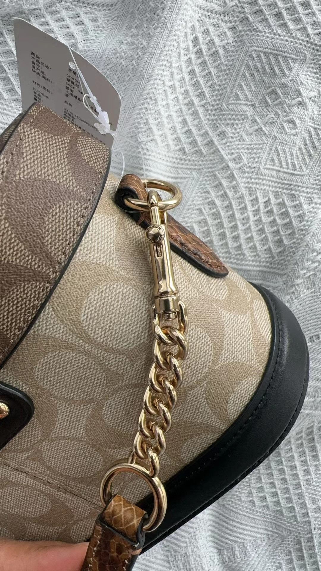 Coach GEORGIE GEM CROSSBODY IN BLOCKED SIGNATURE CANVAS (C5504) Size ONE SIZE - 12 Thumbnail