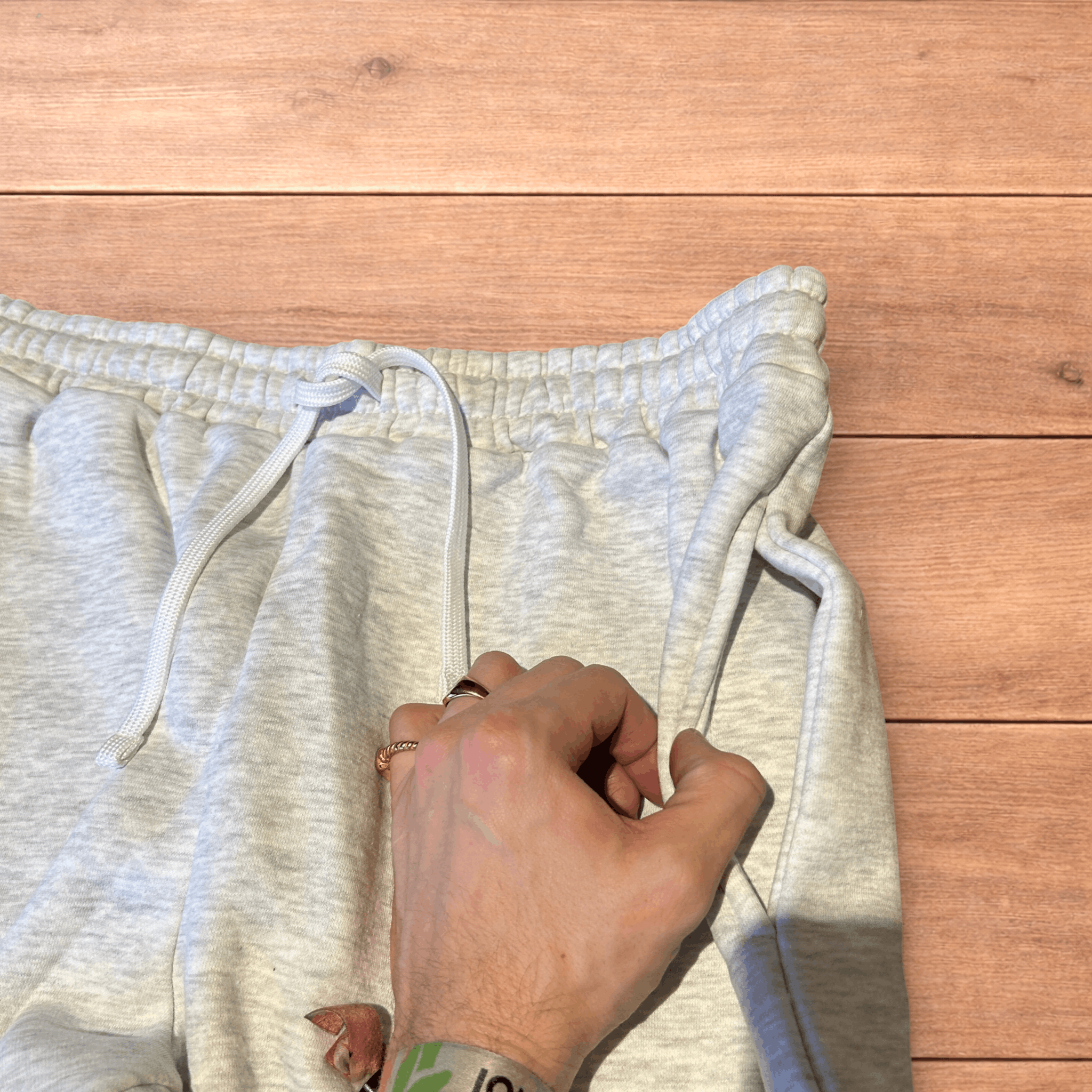 Japanese Brand Baggy wide leg Korean joggers in marl grey. Size US 36 / EU 52 - 5 Thumbnail