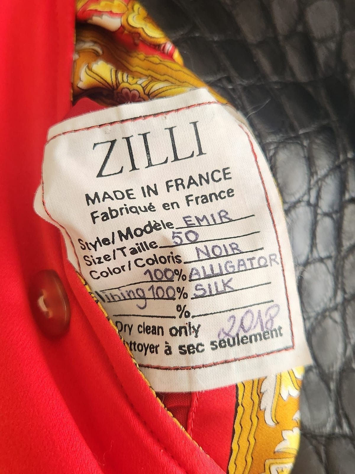 Zilli Zilli Leather Crocodiles with 3 Collar Options Bomber Jacket Size US M / EU 48-50 / 2 - 3 Thumbnail