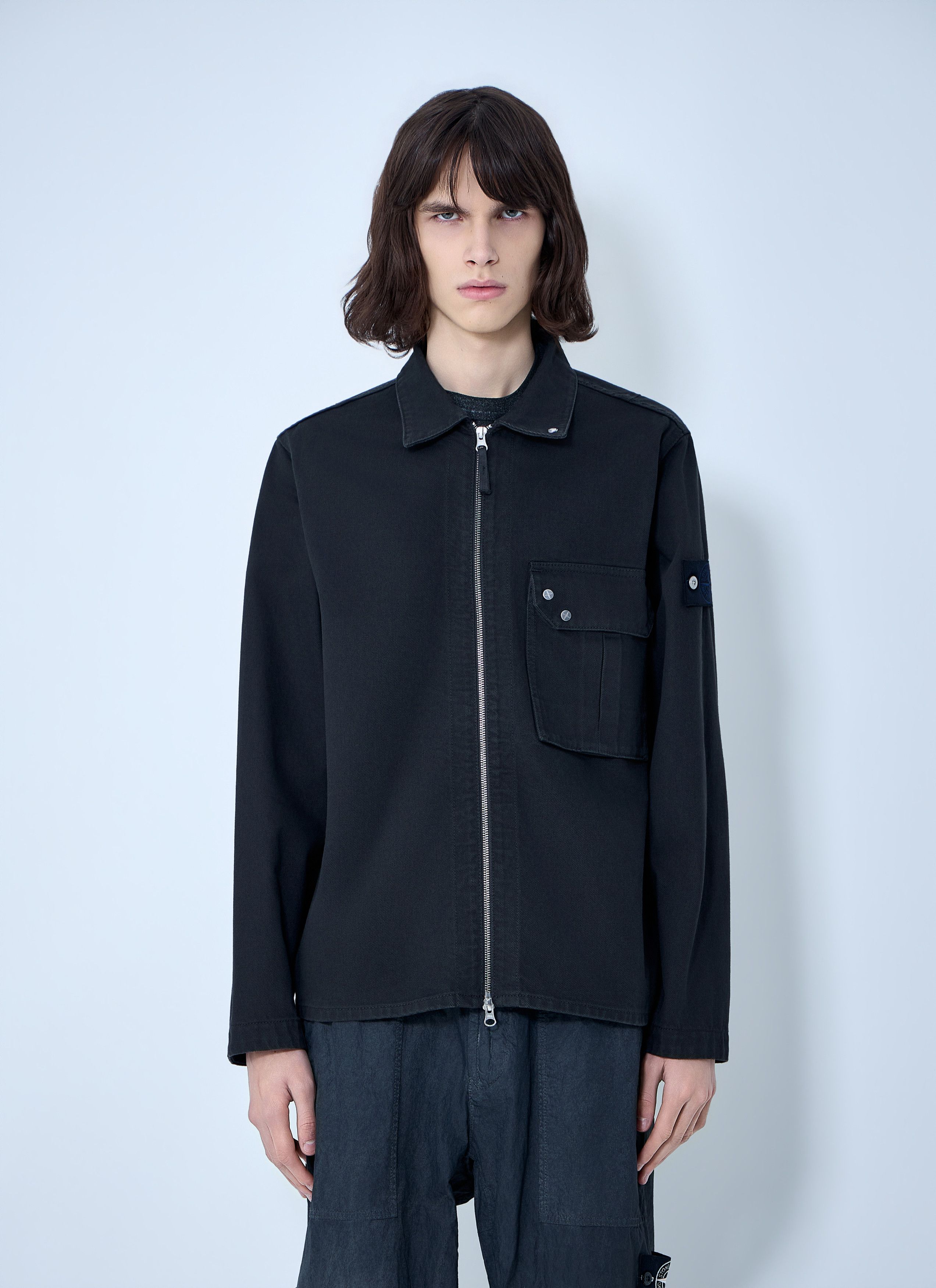 Stone Island Zip-Front Overshirt Size US S / EU 44-46 / 1 - 1 Thumbnail