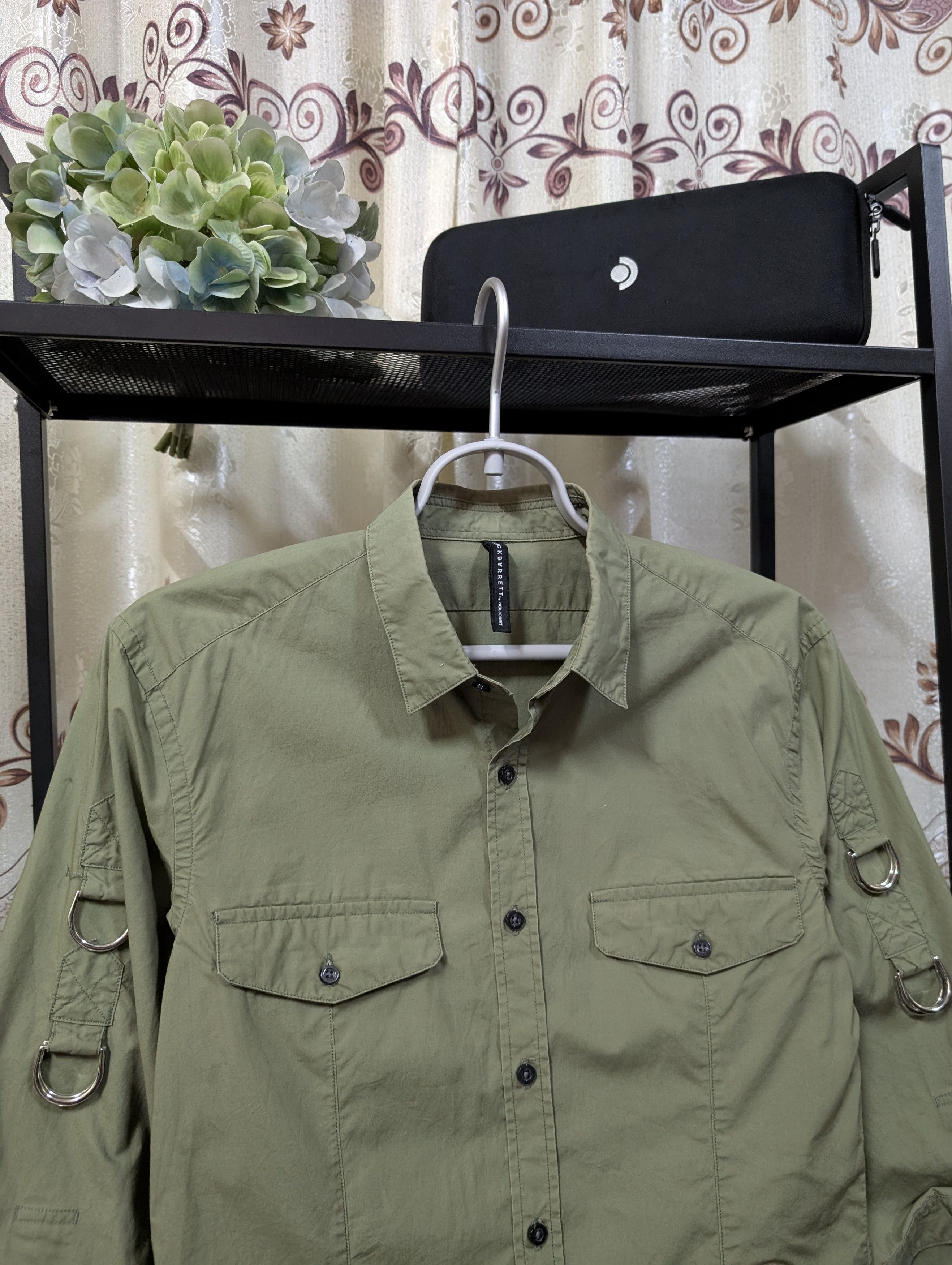 Neil Barrett Black Barrett by Neil Barrett Buckle Button Up Shirts Size S / US 4 / IT 40 - 4 Thumbnail