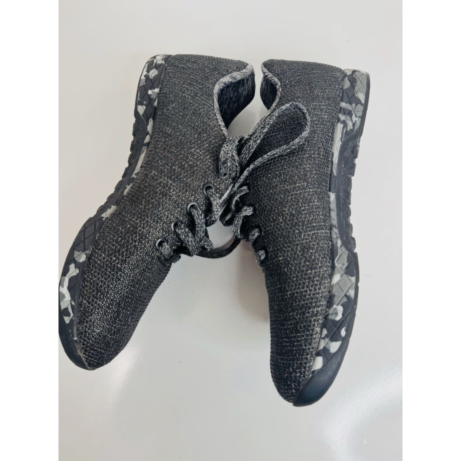 Vintage No Bull Camouflage Base Mens 8.5 Weight Sneakers Black Gray Knit Upper Casual Shoes Mens Size US 9 / IT 39 - 3 Thumbnail