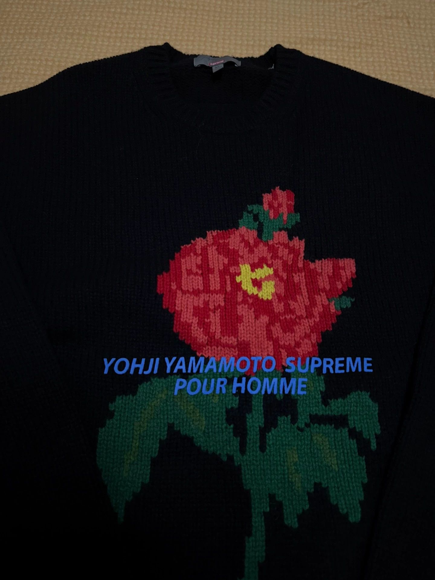 Supreme Supreme Yohji Yamamoto Rose Sweater XL Unworn Size US XL / EU 56 / 4 - 2 Thumbnail