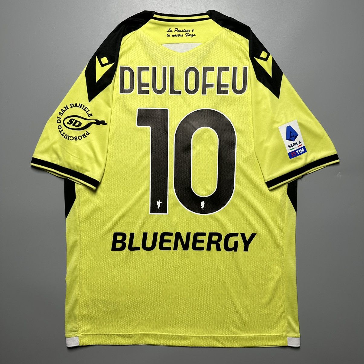 Macron UDINESE MACRON 2022/2023 FOOTBALL AWAY JERSEY #10 DEULOFEU Size US XL / EU 56 / 4 - 1 Thumbnail