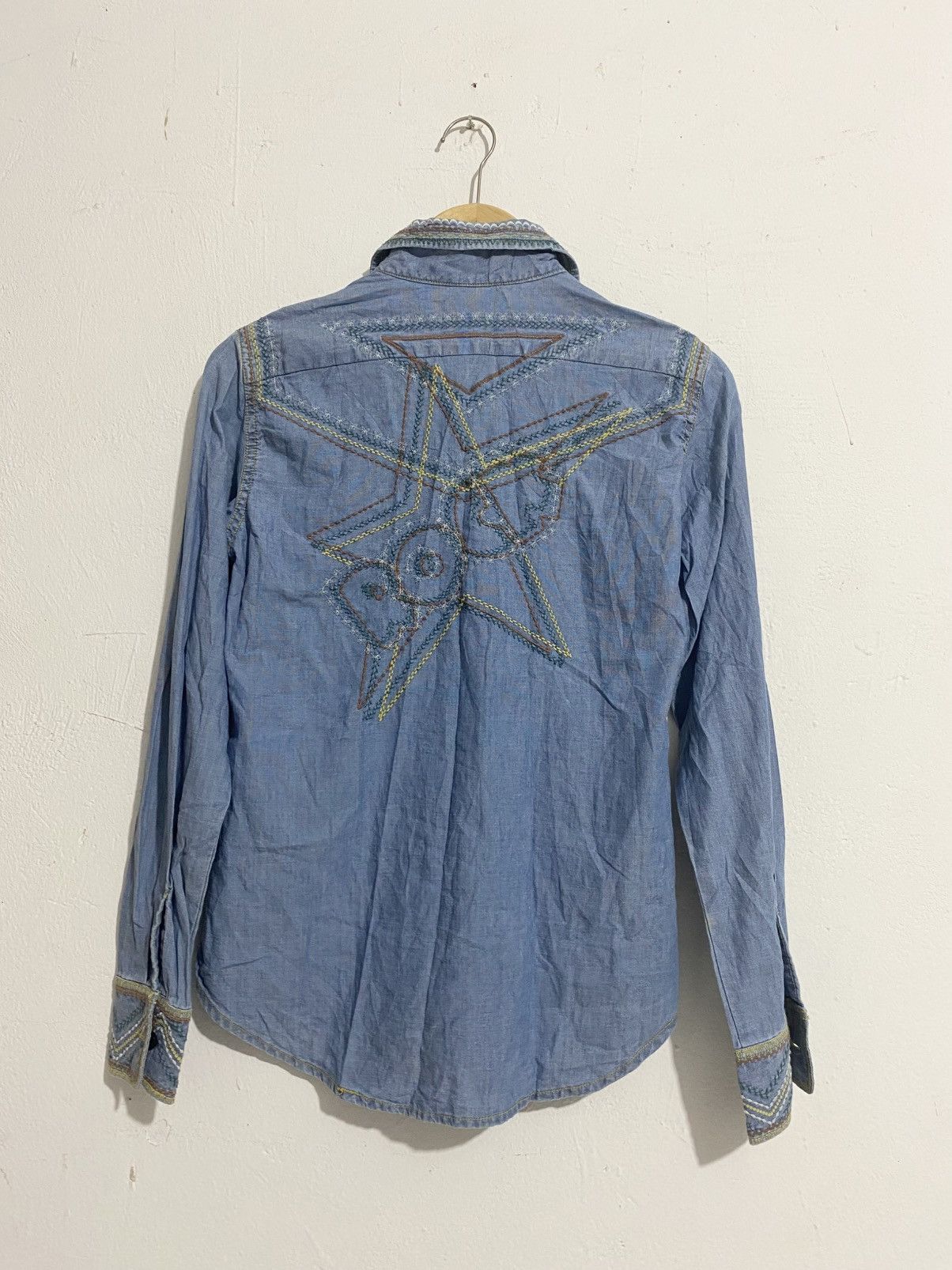 Hysteric Glamour HYSTERIC GLAMOUR Men's Denim Western Shirt Size US M / EU 48-50 / 2 - 2 Thumbnail